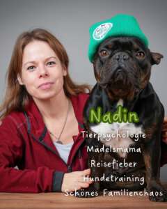Hundetrainerin Nadin Krämer mit Hund Buddy HUni München