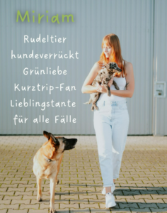 HUni-Leiterin Miriam Faltlhauser mit ihren zwei Hunden